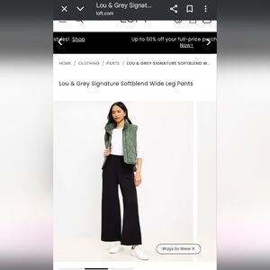 Lou & Grey Black Wide Leg Trousers